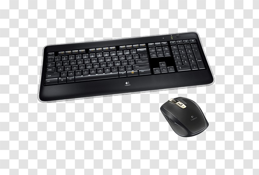 Computer Keyboard Mouse Logitech Illuminated K800 Wireless - Laptop Part Transparent PNG