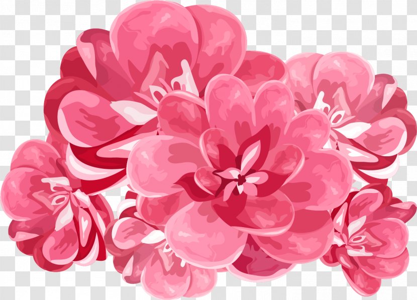 Flower Watercolor Painting Clip Art - Pink - Peony Transparent PNG