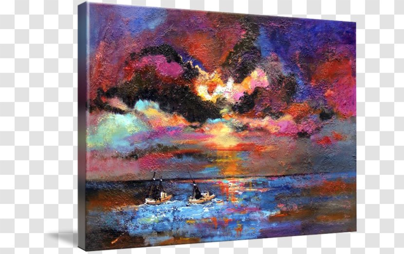 Painting Acrylic Paint Gallery Wrap Picture Frames Canvas - Artwork Transparent PNG