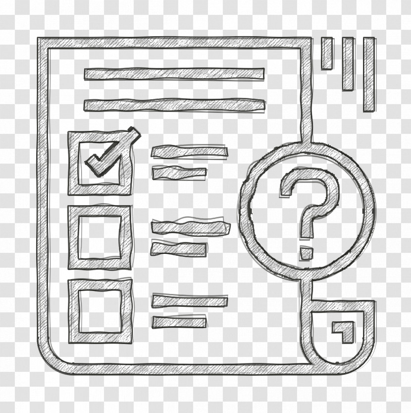 Files And Documents Icon Test Icon Questionnaire Icon Transparent PNG