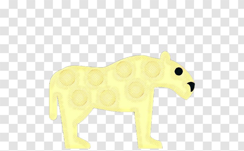 Animal Figure Yellow Toy Figurine - Pop Art Transparent PNG