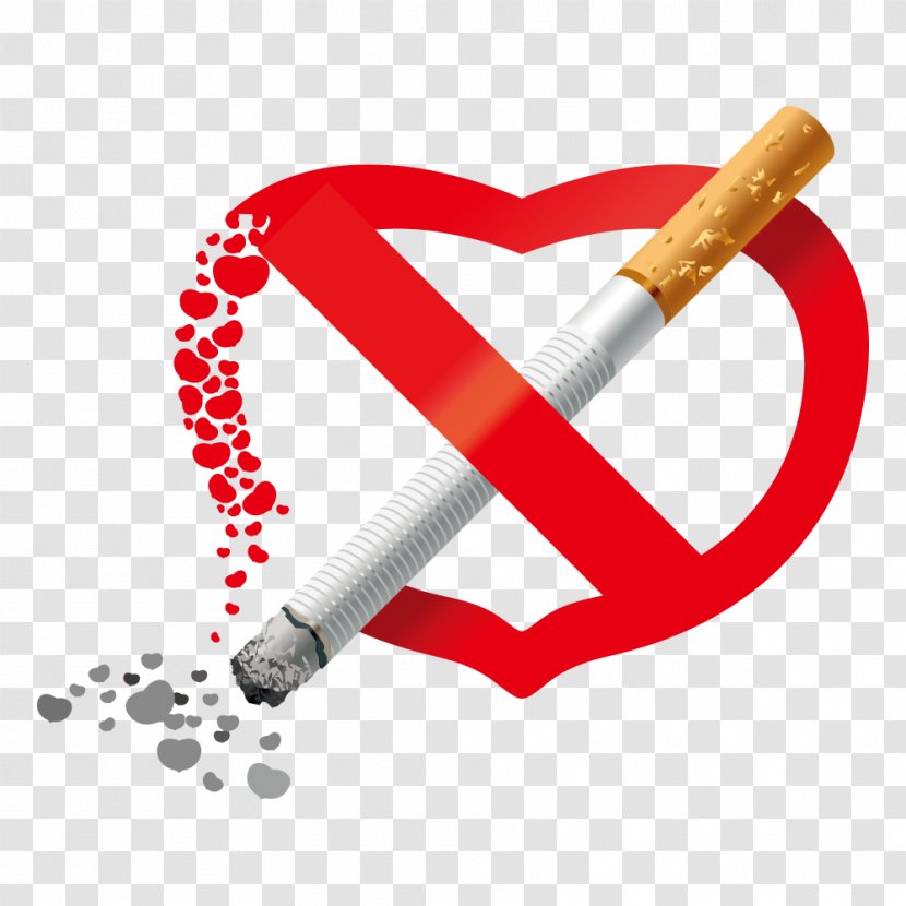 Smoking Cessation Ban Tobacco - Cartoon - Quit Transparent PNG