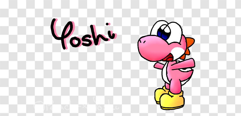 Mario & Yoshi Yoshi's Island Drawing Image - Frame - Pink Peach Transparent PNG