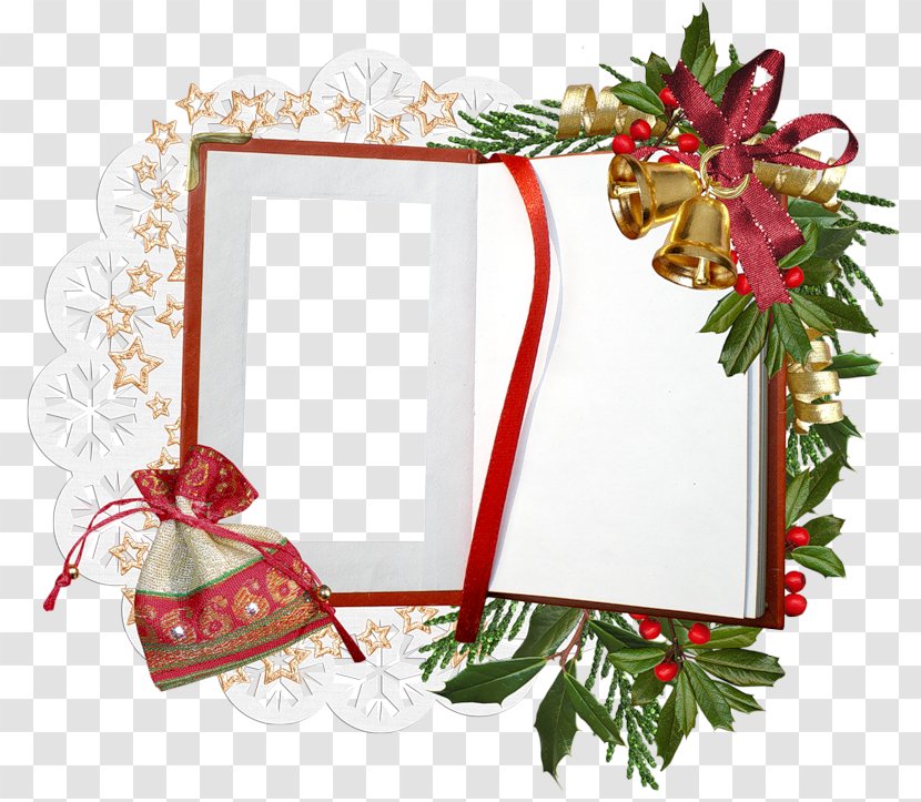 Christmas Picture Frame Clip Art - Flower - Wind Transparent PNG