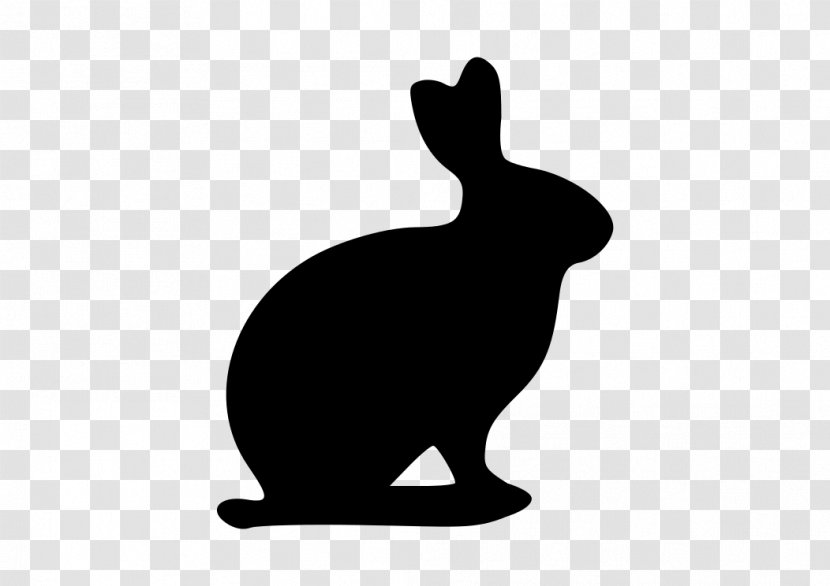 Easter Bunny Rabbit Symbol Clip Art - Silhouette Transparent PNG