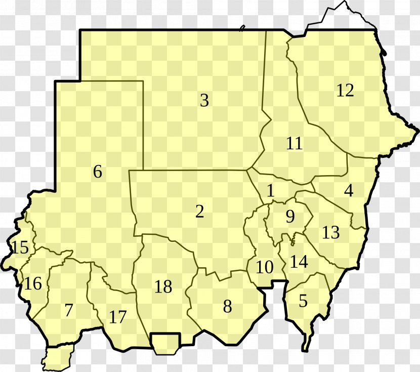 States Of Sudan Northern Subdivisions River Nile Kordofan - Encyclopedia - Region Transparent PNG