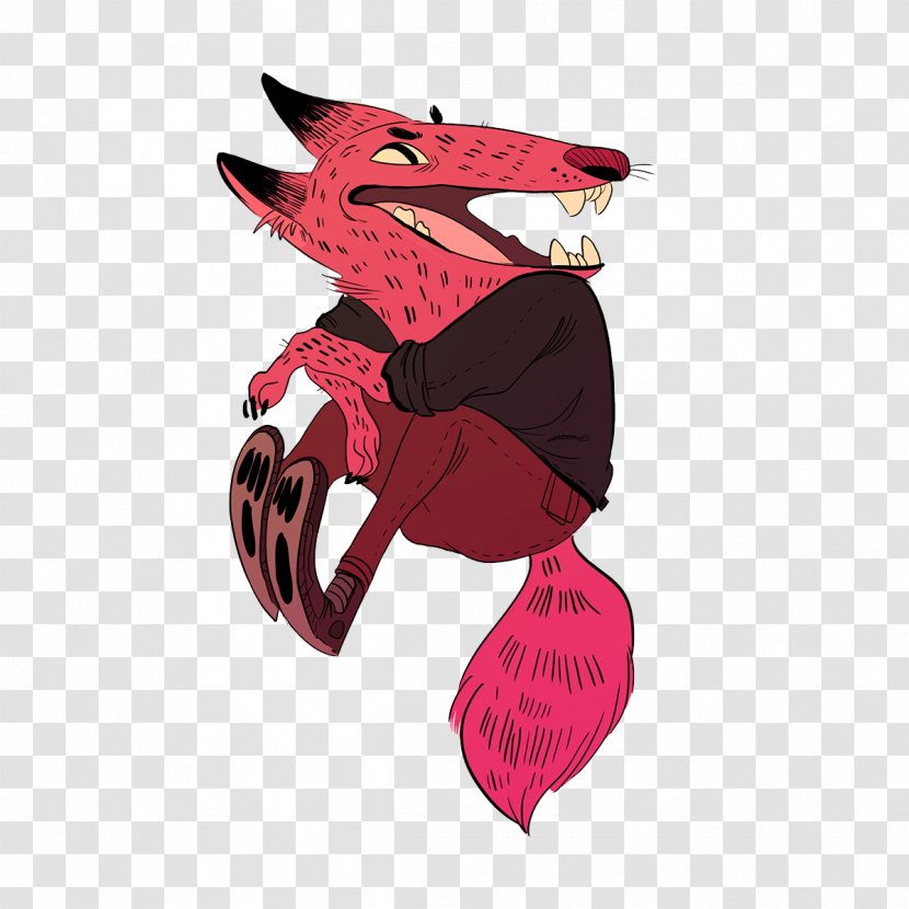 Cartoon Drawing Model Sheet Character Illustration - Red Fox Transparent PNG