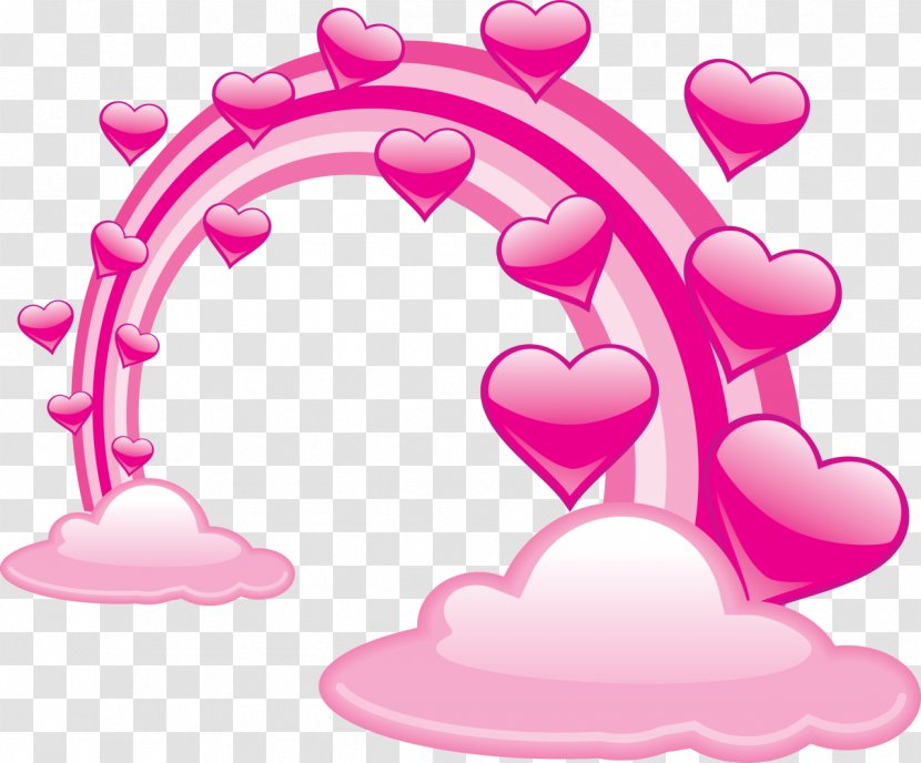 Valentine's Day Heart Clip Art - Pink Transparent PNG