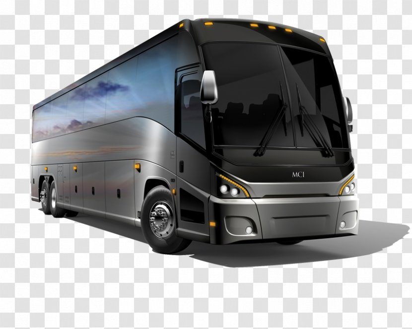 Bus Car Van Hool MCI 102DL3 & D4500 Motor Coach Industries - Tour Service Transparent PNG