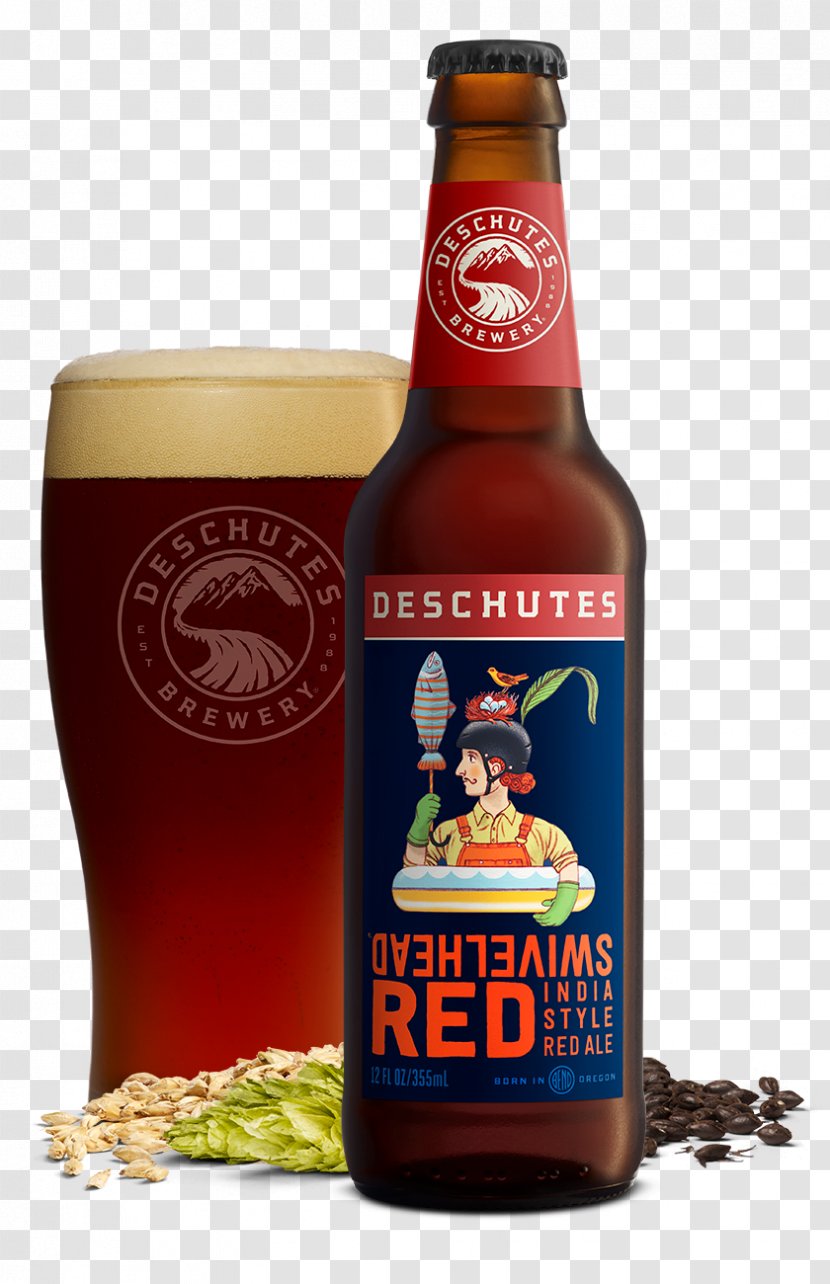 Deschutes Brewery Irish Red Ale Beer India Pale Transparent PNG