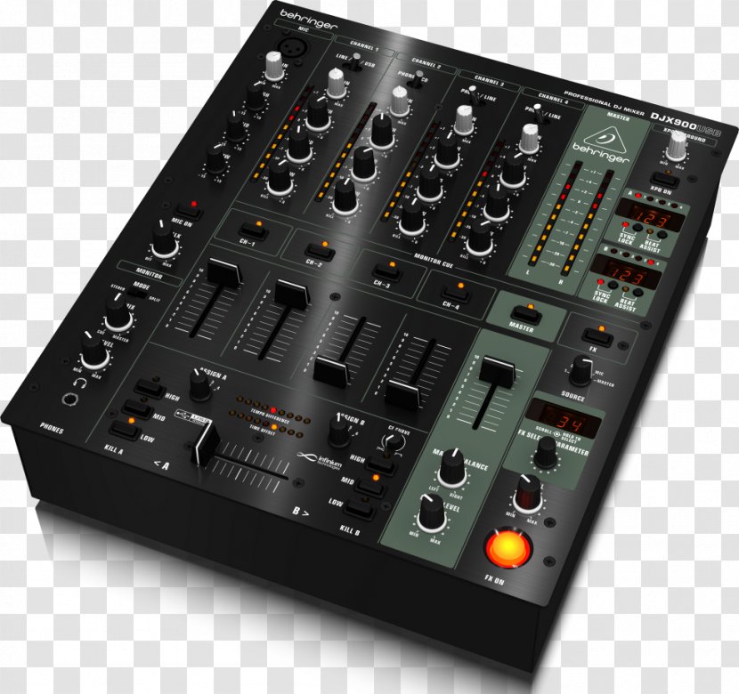 Audio Mixers DJ Mixer Behringer Fade - Electronic Instrument Transparent PNG