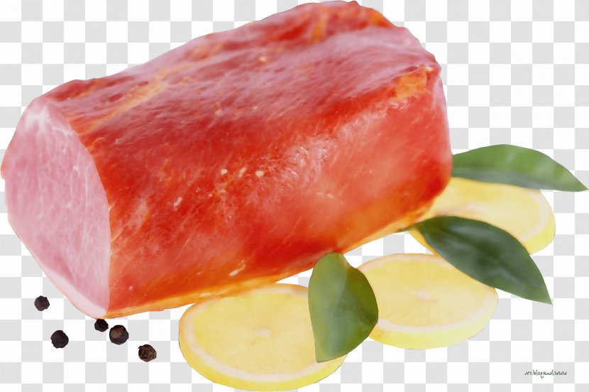 Food Cuisine Animal Fat Ingredient Dish - Salo Bayonne Ham Transparent PNG
