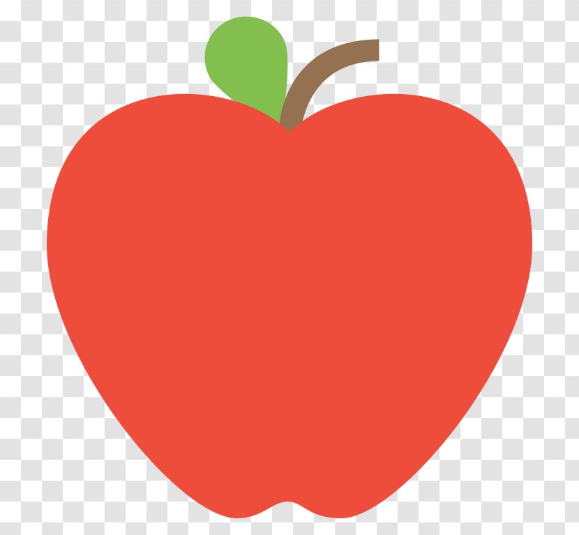 Apple Color Emoji IPhone Heart - Red Transparent PNG
