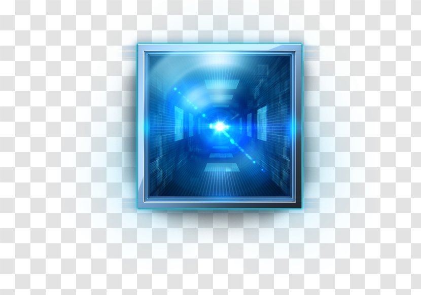 Display Device Multimedia - Electric Blue - Design Transparent PNG