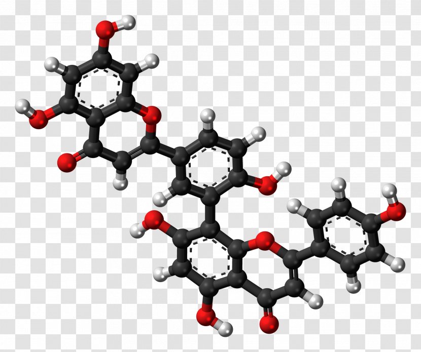 Perforate St John's-wort Amentoflavone Hypericin Hypericum Erectum Biflavonoid - Molecules Transparent PNG