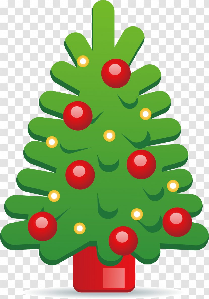 Christmas Tree New Year - Fruit - Vector Transparent PNG