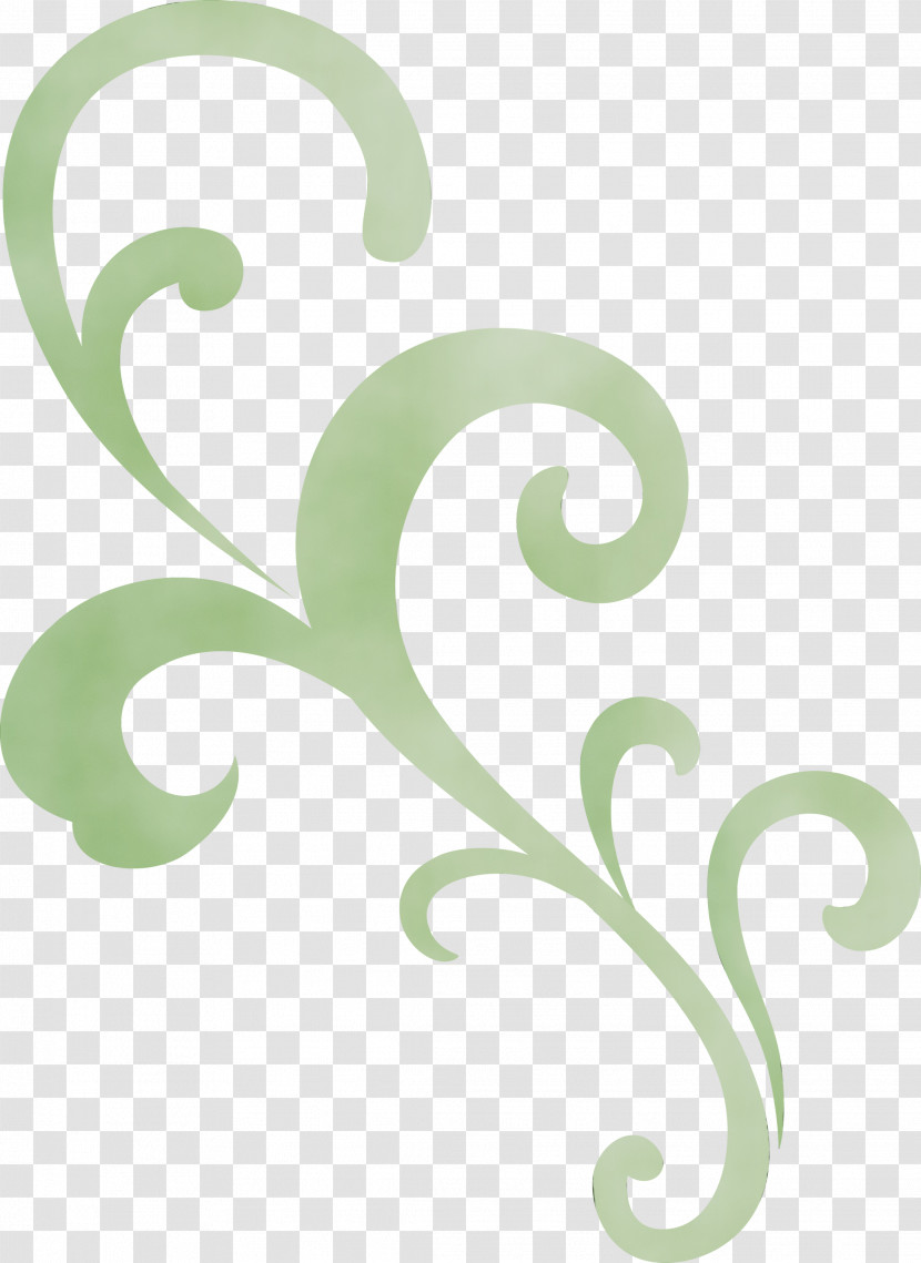 Green Font Ornament Pattern Transparent PNG