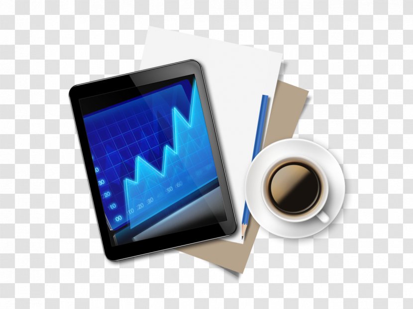 IPad Chart - Tablet Computer - PC And Coffee Transparent PNG