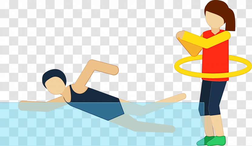 Swimming Cartoon - Hoop - Conversation Gesture Transparent PNG