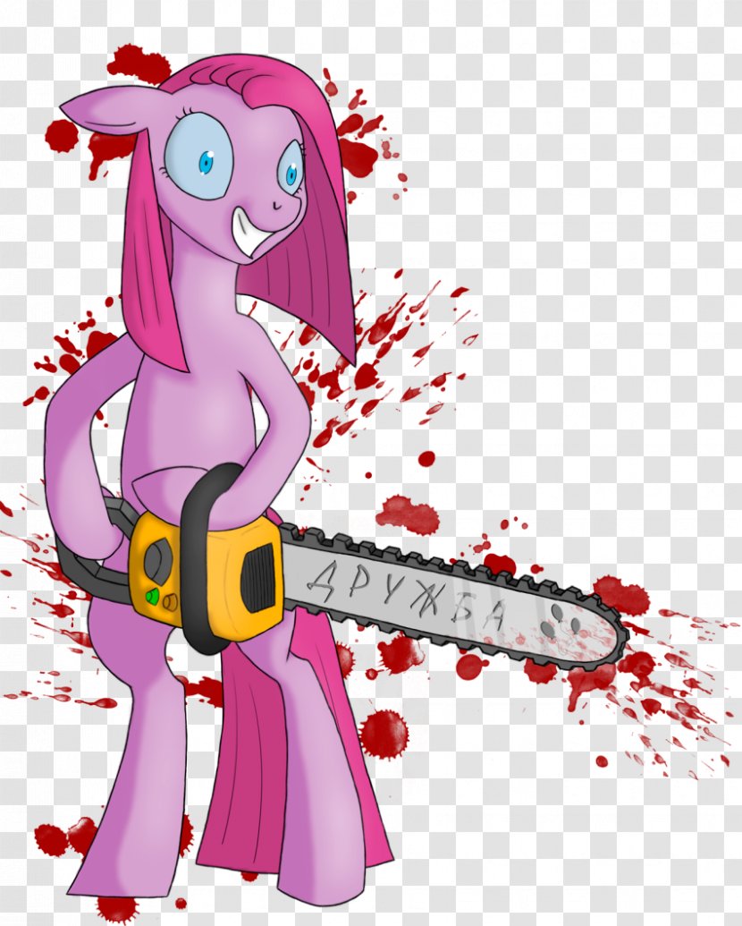 Pinkie Pie My Little Pony Horse - Tree - Chainsaw Transparent PNG