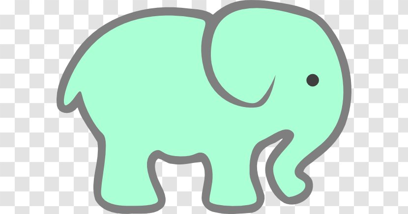 Indian Elephant Free Content Clip Art - Green Cliparts Transparent PNG