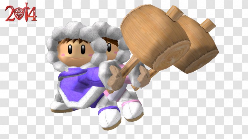 Super Smash Bros. Melee Ice Climber Brawl For Nintendo 3DS And Wii U Electronic Entertainment Expo 2001 - Figurine - Climbing Transparent PNG
