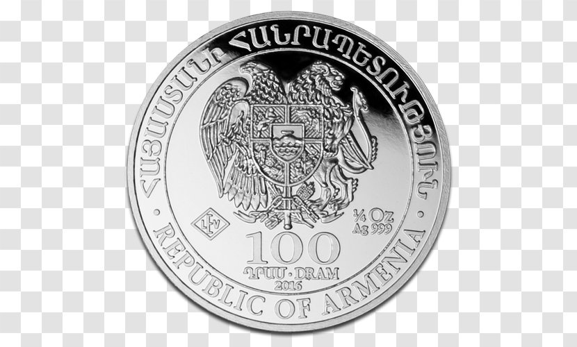 Armenia Noah's Ark Silver Coins Story Of Noah Ounce - Medal Transparent PNG