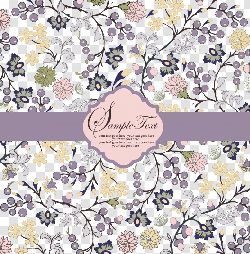 Wedding Invitation Credit Card Pattern - Business Cards - Flowers And Fruits Vector Transparent PNG