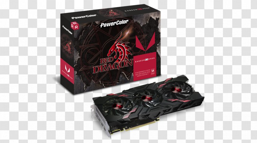 Graphics Cards & Video Adapters PowerColor AMD Vega Radeon 500 Series - Advanced Micro Devices - Water Color Red Transparent PNG