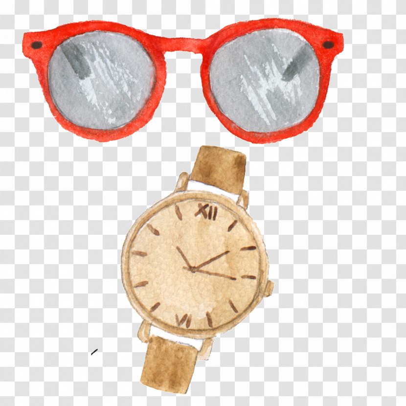 Glasses Handbag - Watch - Sunglasses Transparent PNG