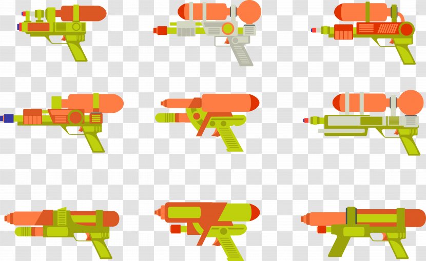 Firearm Water Gun Toy Child - Children's Recreational Tools Transparent PNG
