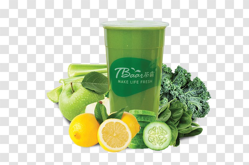 Lime Vegetarian Cuisine Lemon Food Wheatgrass - Juice - Fresh Fruit Tea Transparent PNG