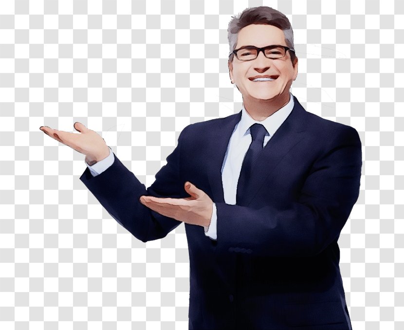 Watercolor Business - Chief Executive - Gentleman Sign Language Transparent PNG