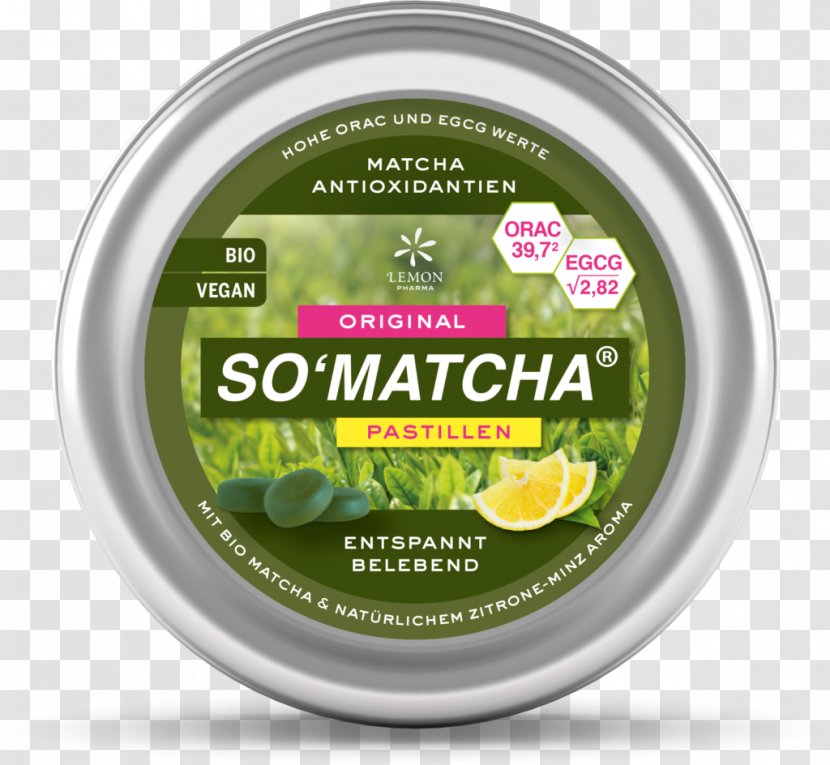 Matcha Pastille Green Tea Lemon - Aroma - With Mint Transparent PNG