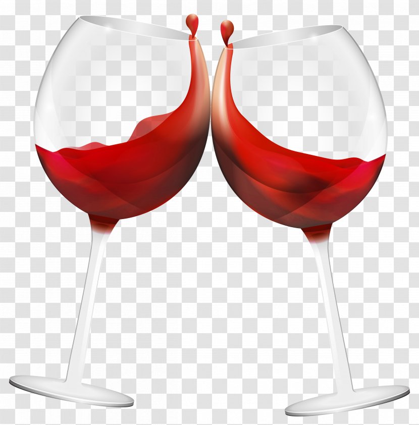 White Wine Red Cocktail Champagne - Toast - Wassail Glasses Transparent PNG