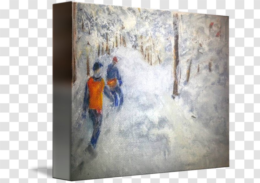 Painting Modern Art Picture Frames Winter - Architecture - Road Transparent PNG