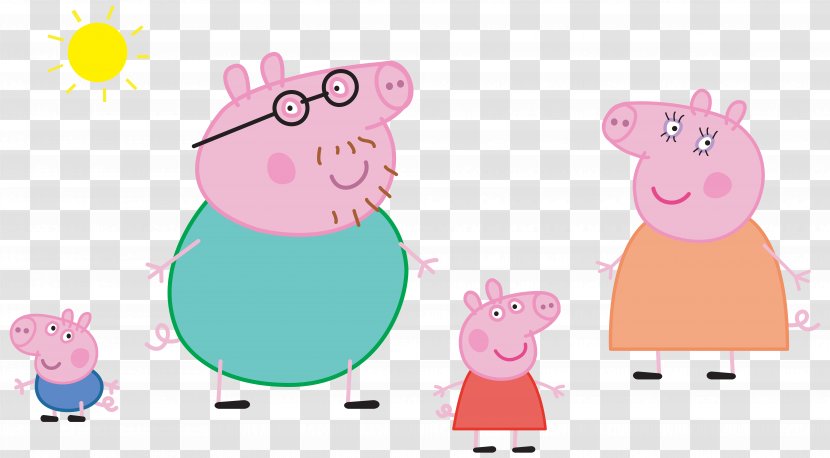 Daddy Pig Mummy Domestic Family Clip Art - M Cliparts Transparent PNG