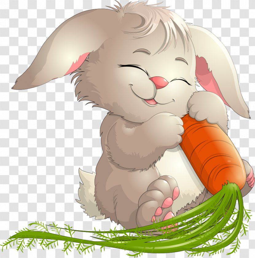 Easter Bunny Hare Rabbit Illustration - Drawing - Vector Bunnies Transparent PNG