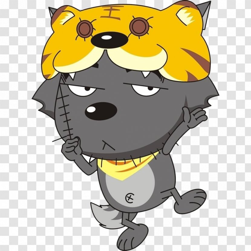 Small Grey Wolf Lazy Goat Pretty Fit Actor - Animation - Cartoon. Transparent PNG