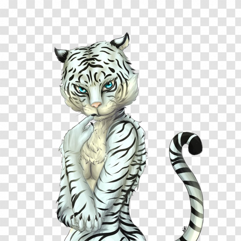 Tiger Big Cat Wildlife Figurine - Tail Transparent PNG
