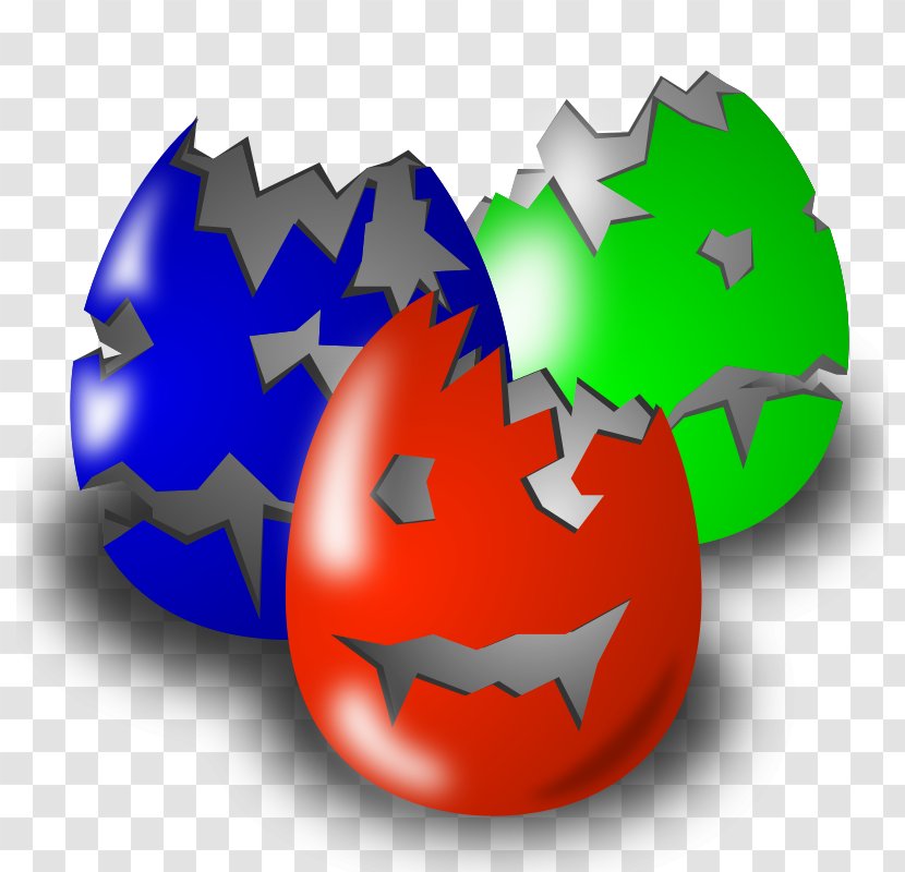 Easter Bunny Egg Clip Art - Leaf - Hand Painted Transparent PNG