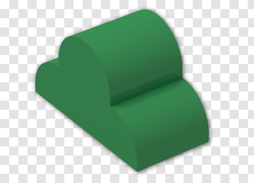 Angle - Green - Hollow Brick Transparent PNG