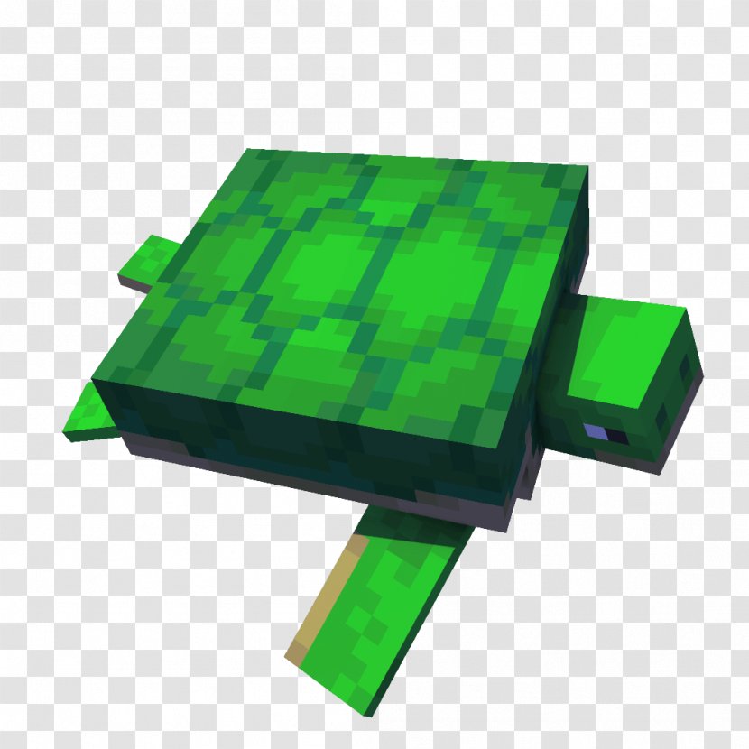 Sea Turtle Minecraft Aquatic Animal Angle - Grass Transparent PNG