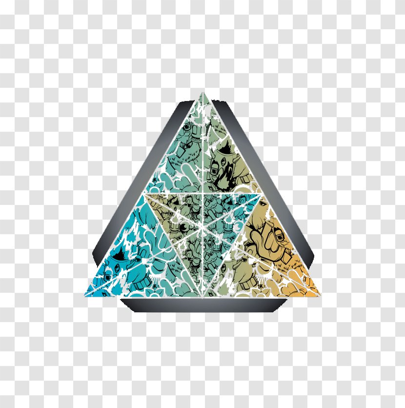 Triangle Blue - Gemstone - Gradient Transparent PNG