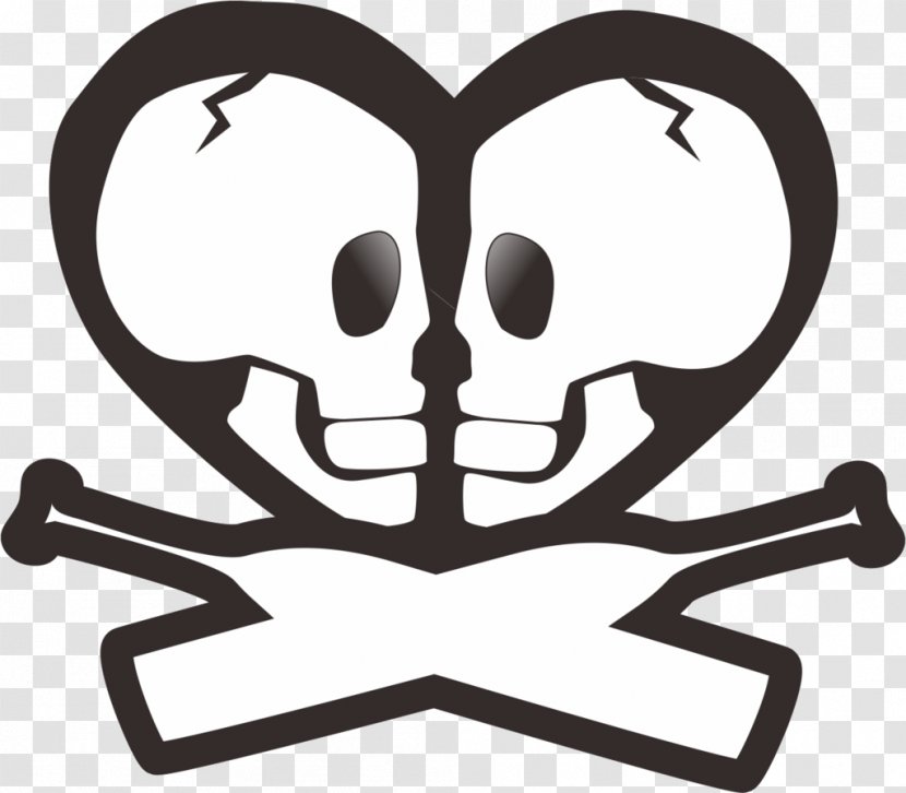 Bone Line Clip Art - Black And White Transparent PNG