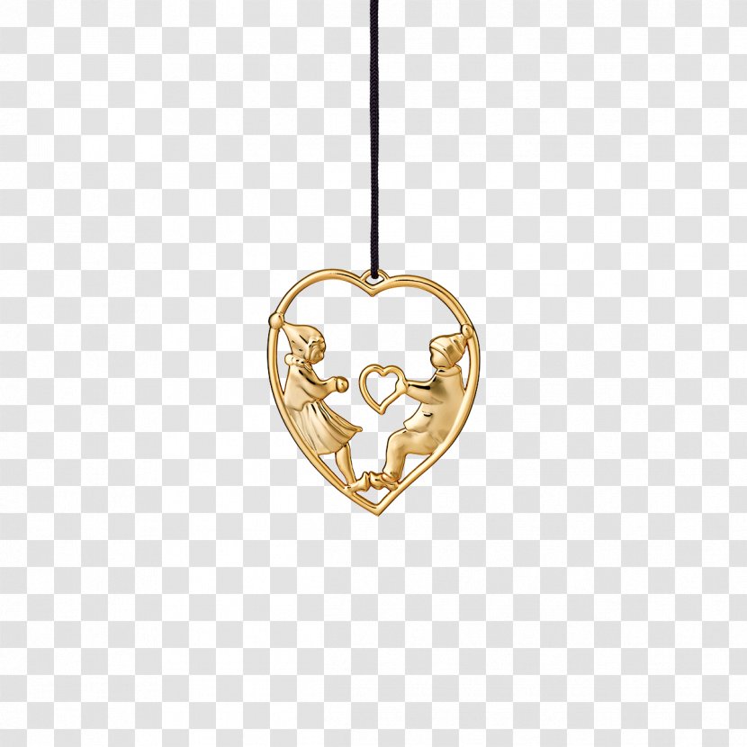 Julepynt Rosendahl Heart Christmas Gift-bringer - Gilding - Exquisite Personality Hanger Transparent PNG