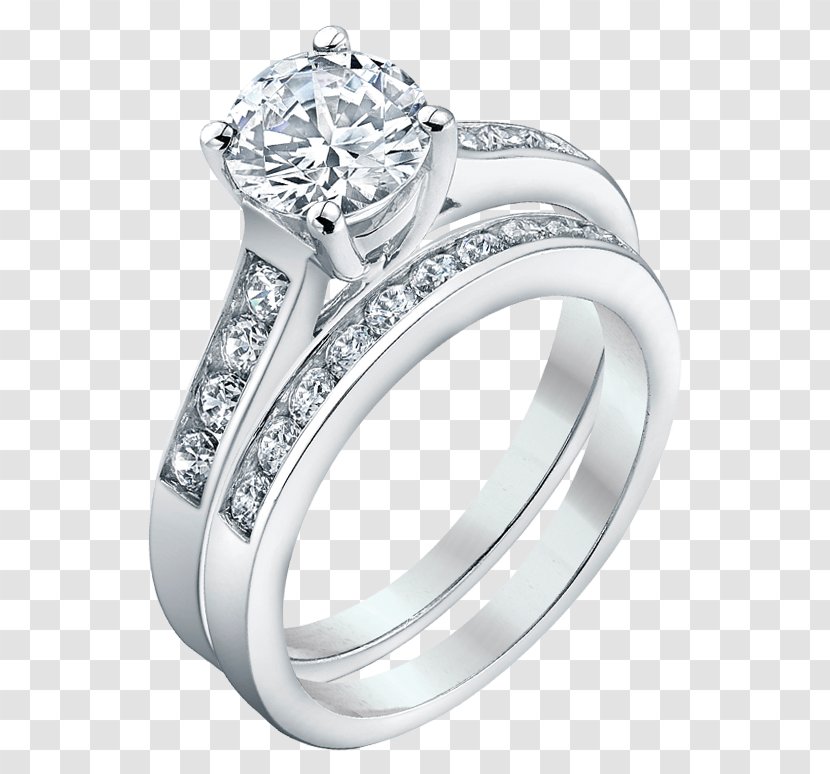 Earring Wedding Ring Engagement Diamond - Cartoon Transparent PNG