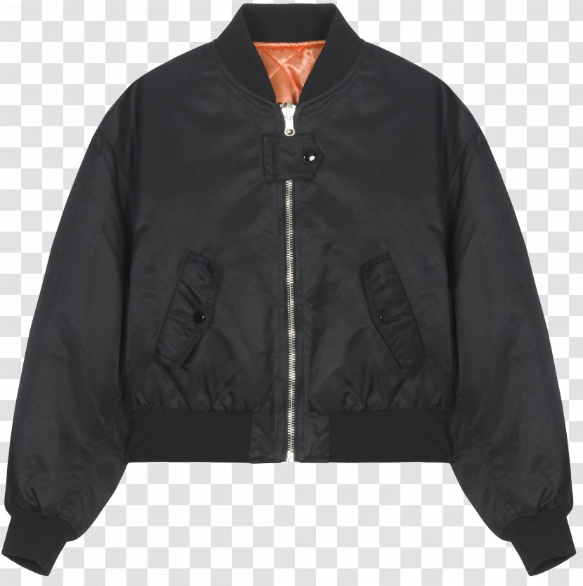 Flight Jacket MA-1 Bomber Leather Trench Coat Transparent PNG