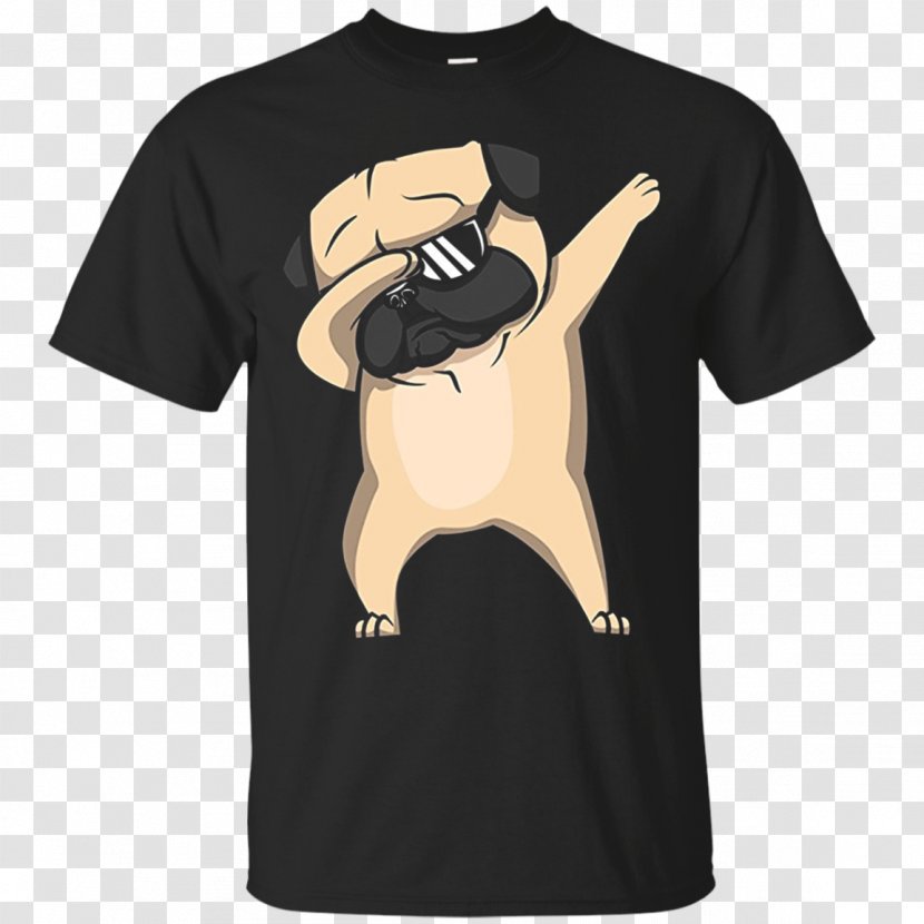 T-shirt Pug Puppy Hoodie - Sleeve Transparent PNG