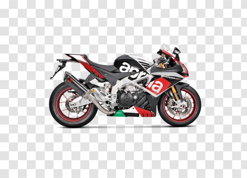 Exhaust System Aprilia RSV4 Akrapovič Tuono - Motorcycle Transparent PNG